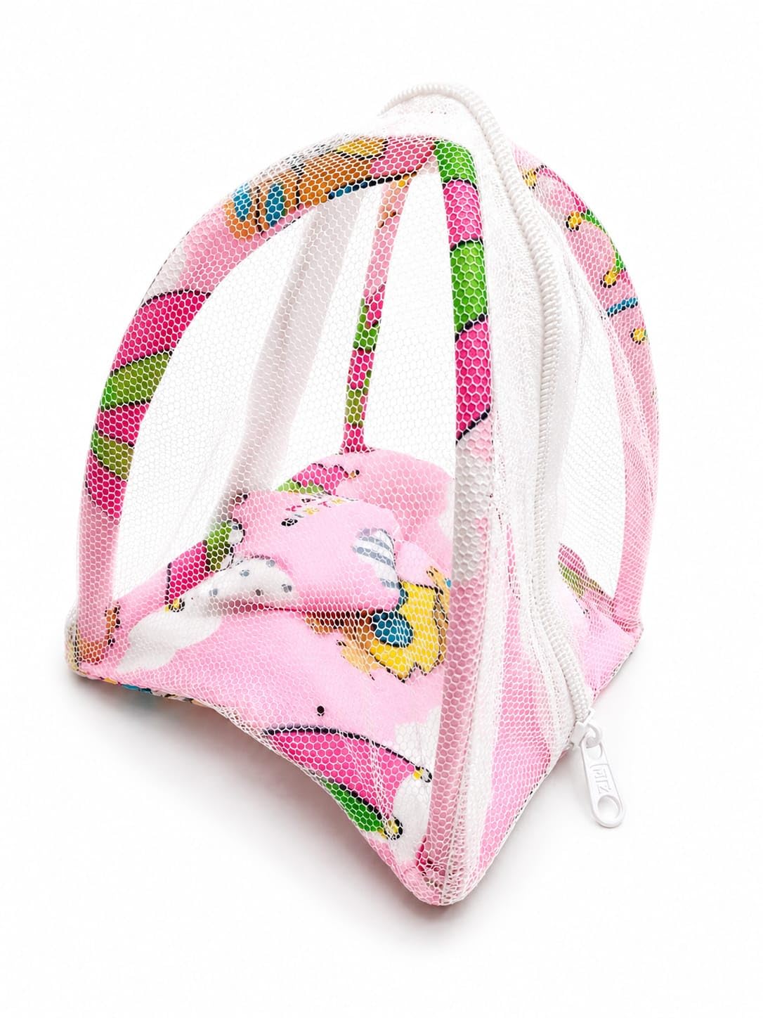 Religious Kanha Ji Comfortable Bed/Bister/Singhasan Polyfill with Mosquito Net Super Soft Luxury Look Laddu Gopal Ji Bister, Gopal Size - 0 (Pink)-image-28