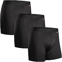 Vista 1 de DANISH ENDURANCE Calzoncillos tipo bóxer de rendimiento para hombre (paquete de 3) Absorbe la humedad, comodidad de secado rápido con ajuste extra