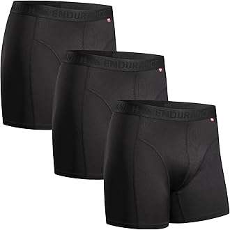 Men's Performance Boxer Briefs (3-Pack) – Moisture-Wicking, Quick-Dry Comfort with Extra-Long Fit