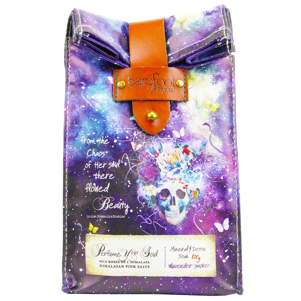 Barefoot Venus Venus Epsom Salt Bath Soak Himalayan Pink Salts Mineral & Detox Soak - 800G (Lavender Smoke)