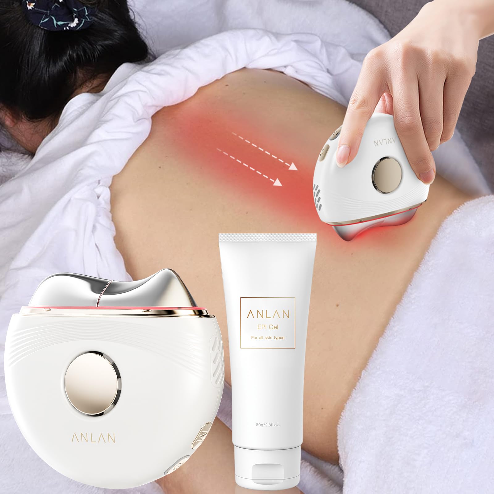 かっさん出品 Amazon | 【TV紹介✕人気雑誌掲載】ANLAN 温冷リフトかっさ 顔 体 EMS