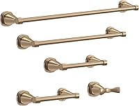 Vista 3 de Delta Faucet Stryke - Toallero de 24 pulgadas, bronce champán, accesorios de baño, 77624-CZ