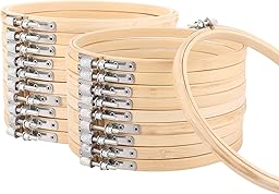JMIATRY 20 Pieces 15 cm Embroidery Hoop Embroidery Hoop for Art Craft Handy Sewing