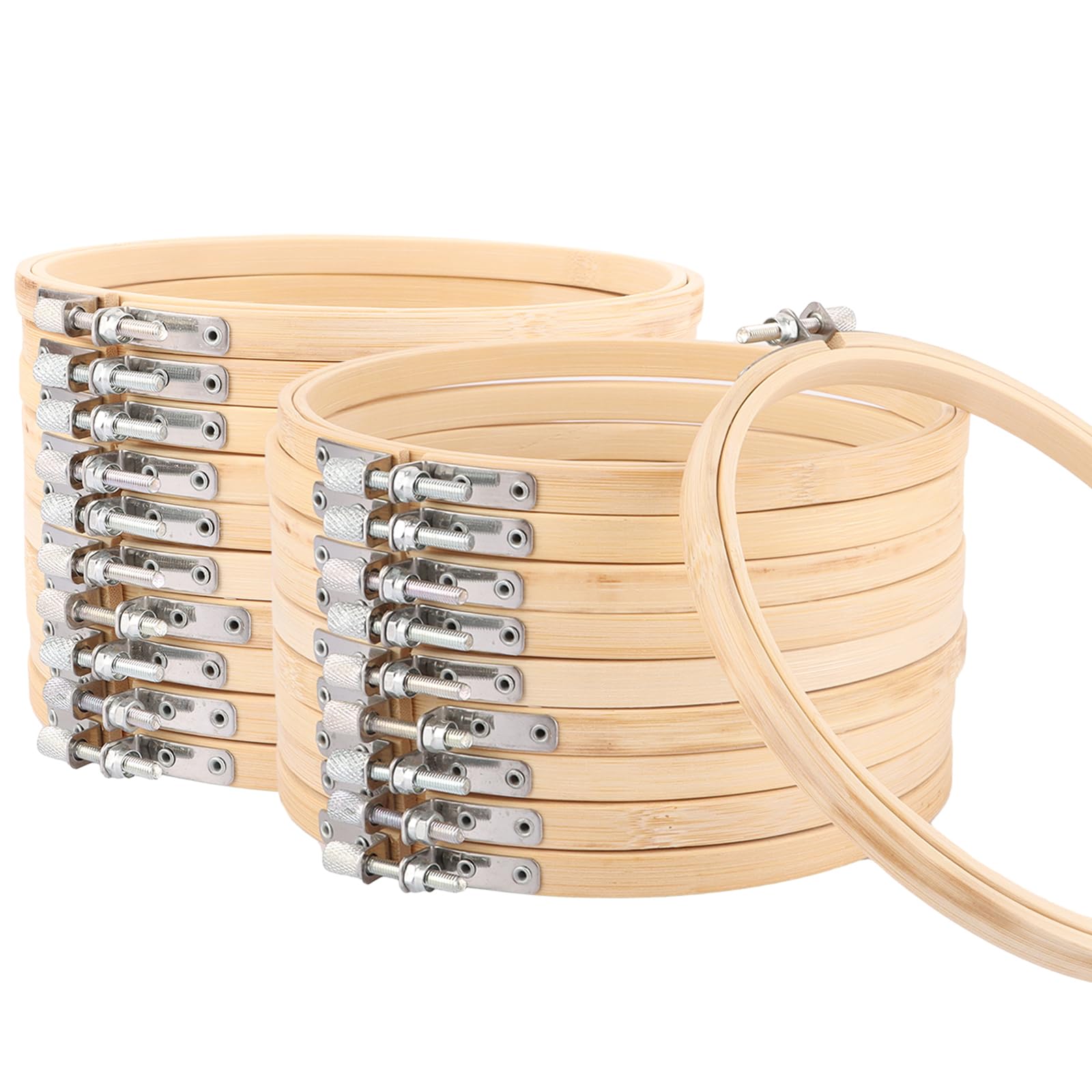 JMIATRY 20 Pieces 15 cm Embroidery Hoop Embroidery Hoop for Art Craft Handy Sewing