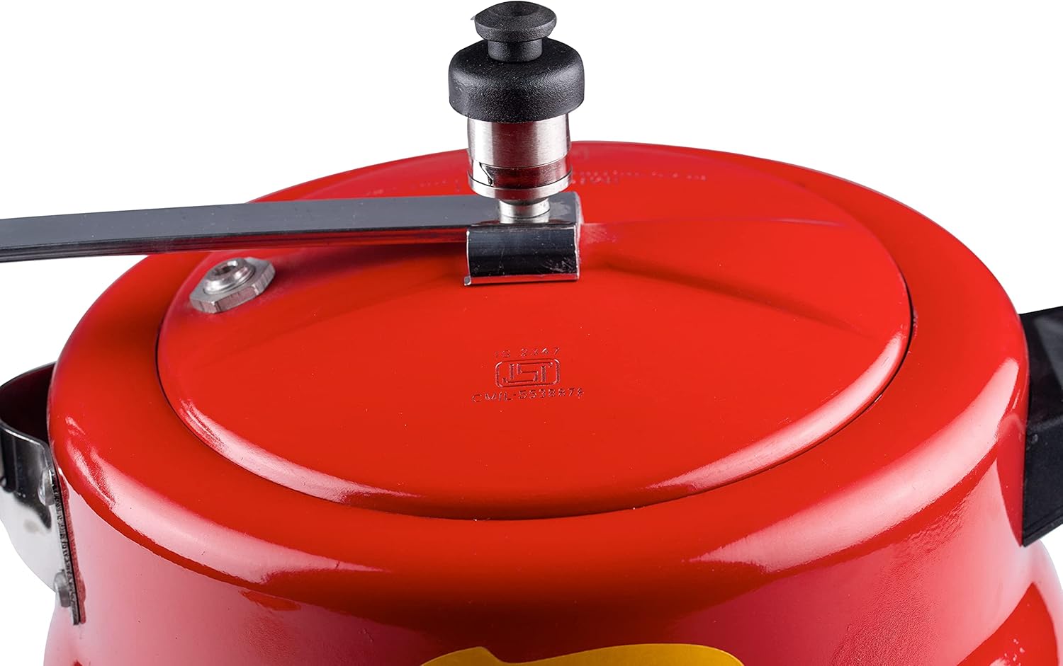DIVYA 3 Litres Red HTR Aluminium Handi Pressure Cooker