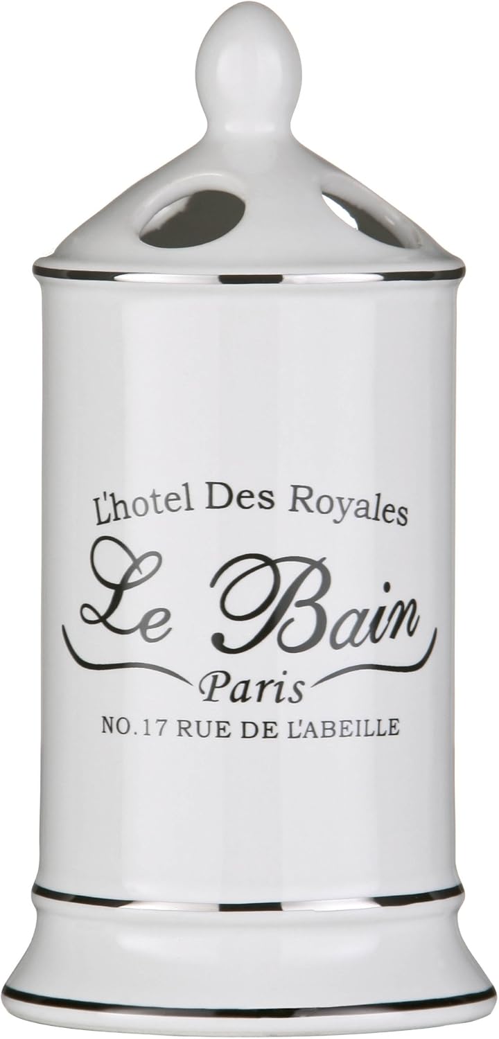 Le Bain White Ceramic Free Standing Toothbrush Holder