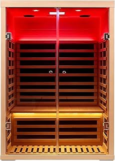 Smart App Control 2 Person Ultra Low EMF (＜5mG) Far Infrared Sauna for H...