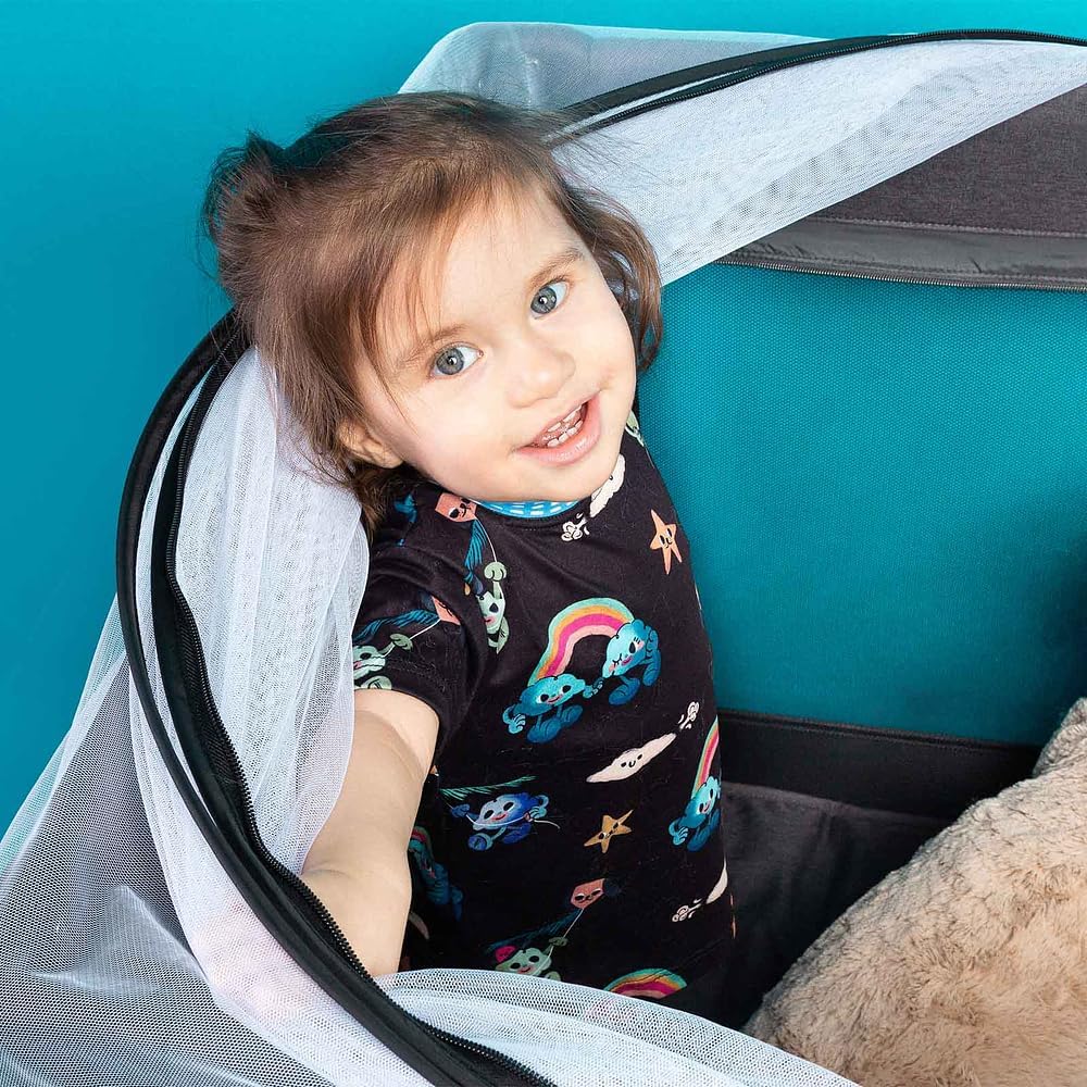 Berço Cosco Kids, Nanny, 0 a 18kg, Preto Mescla