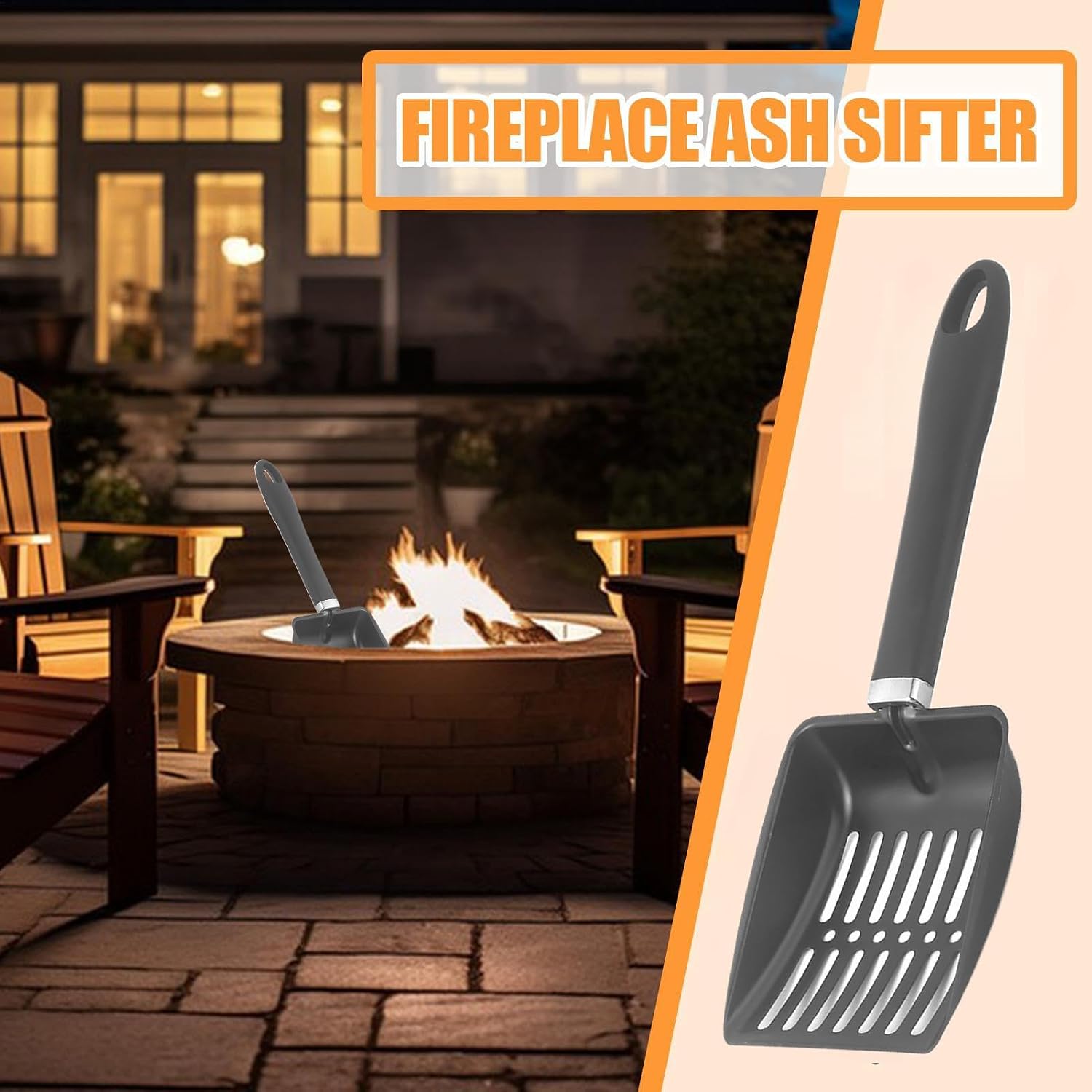 Fireplace Ash Shovel Heat-Resistant Cleaning