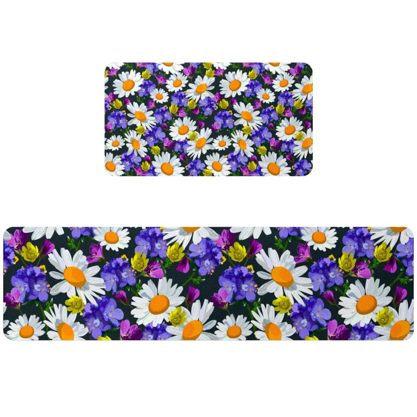 Alfombrillas de cocina con flores silvestres que llenan de alegría y confort tu hogar