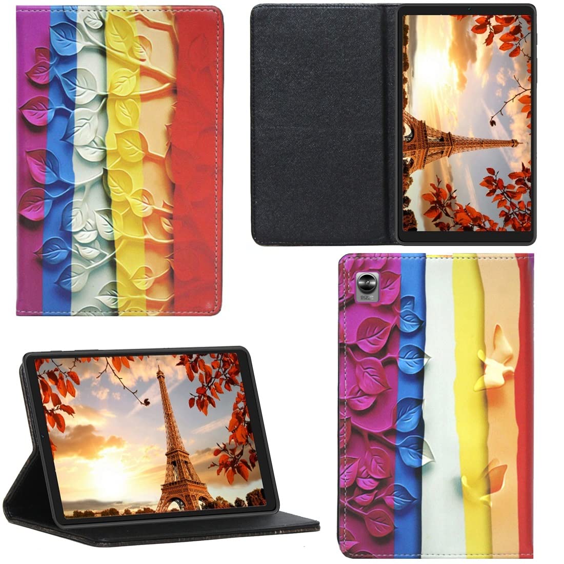 Zaoma Printed Flip Flap Case Cover Compatible for realme Pad Mini 8.7inch Tablet - Multi Color 01 (B09ZRT7DJH) Amazon Price History, Amazon Price Tracker