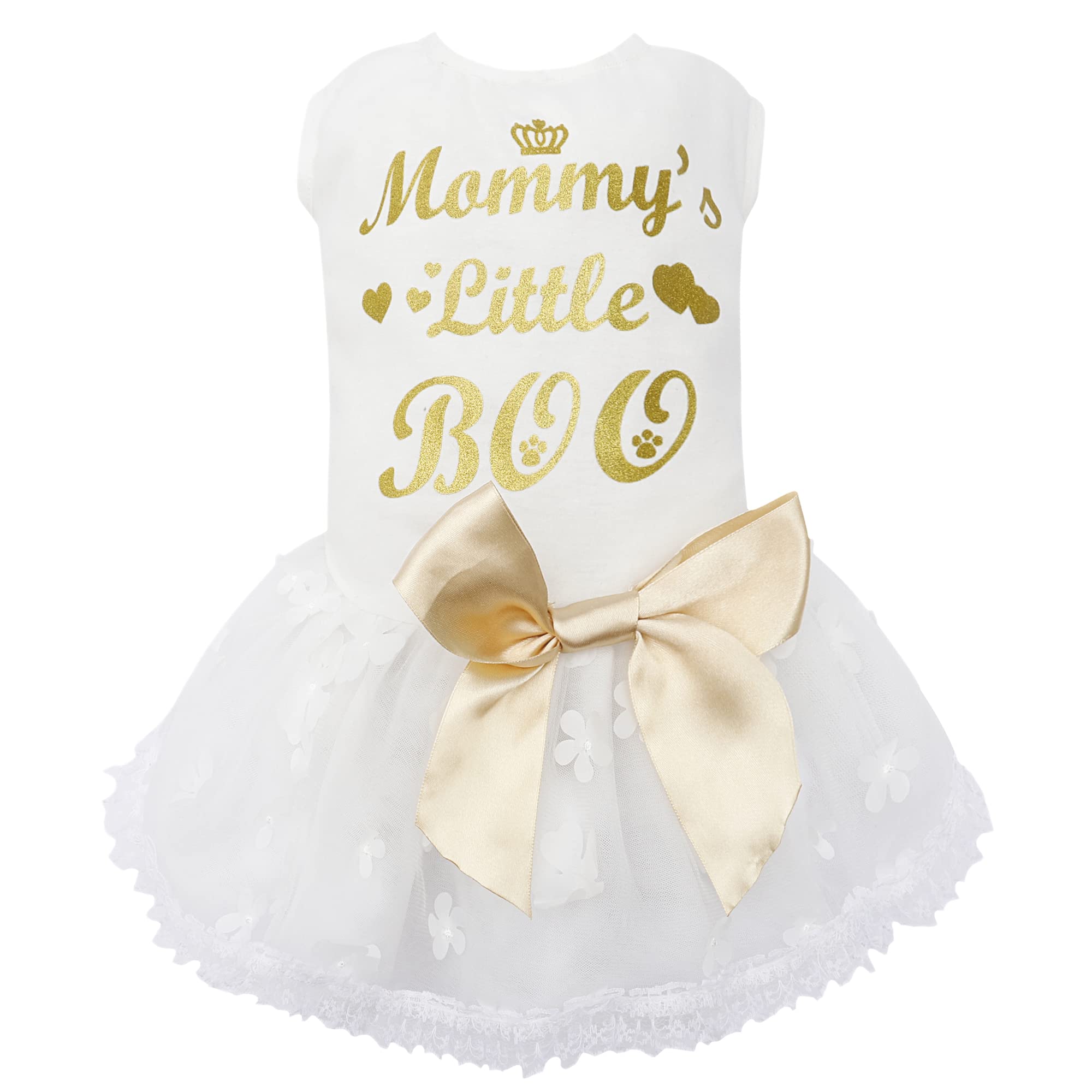 Hunde Hochzeitskleid Tutu Mit Glitzer – Für Kleine/mittelgroße Hunde, Rosa, Mit Gummibund
