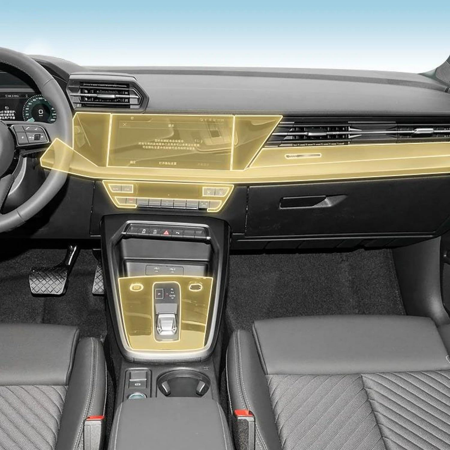 Film PPF Audi A3 8Y prédécoupé anti-rayures pour protection intérieur