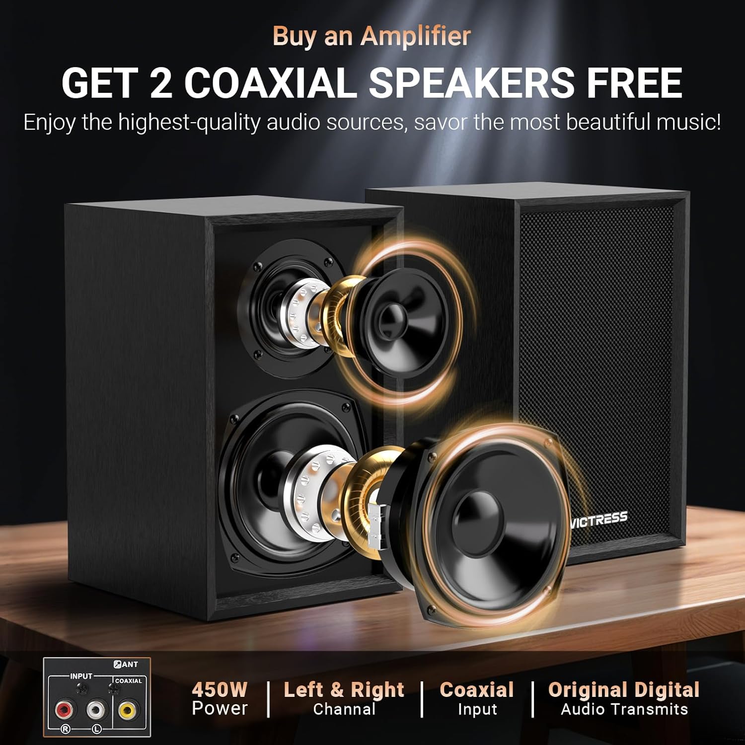 All-in-One 500W Power Amplifier for Home Audio, Bluetooth 5.0 with 2 HiFi Speaker&Wireless UHF Microphones, 2 Channel Stereo Amplifier Set for Home/Party/Music, USB/TF/AUX, Remote Control (Black) 5 71WMtRy8tTL. AC SL1500