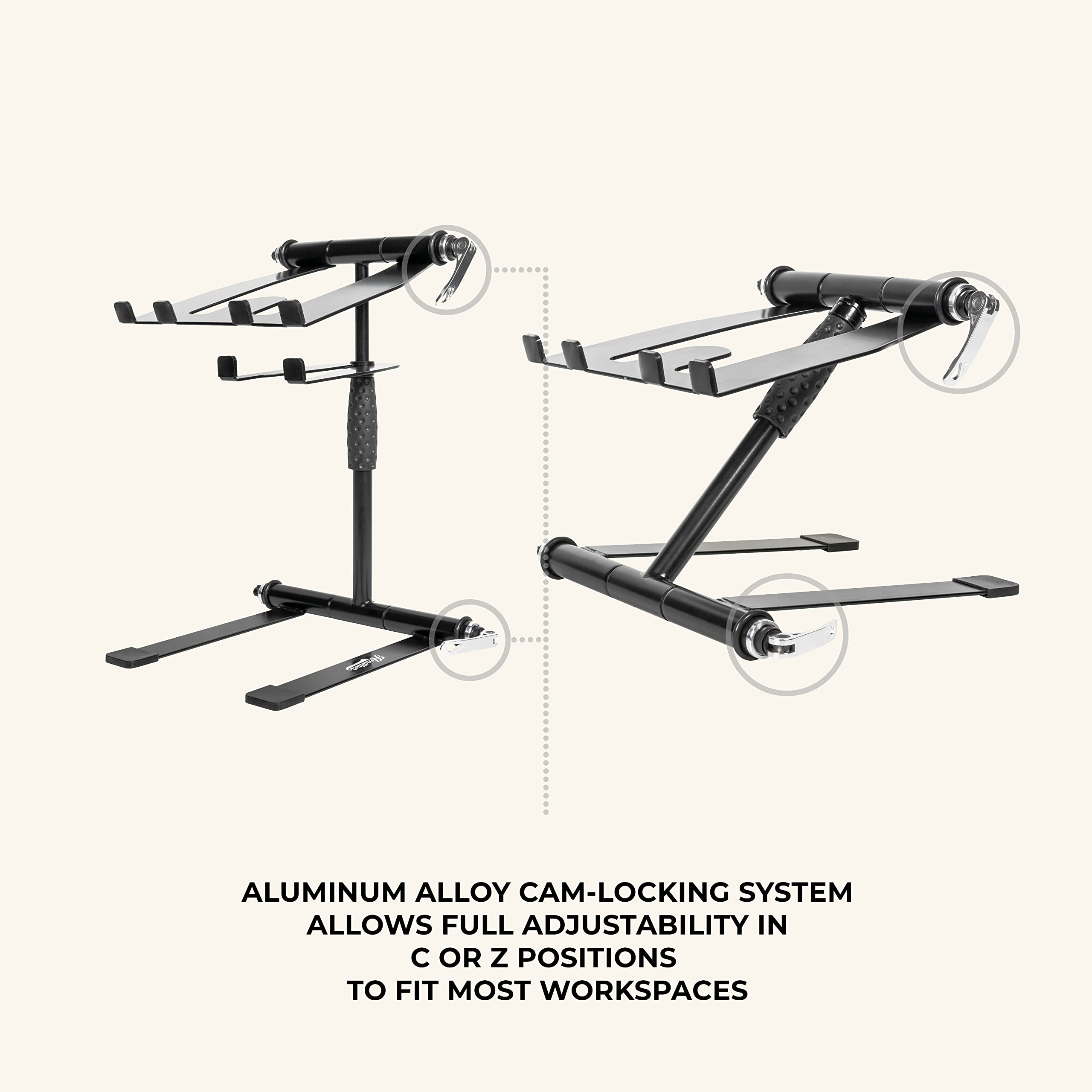 Headliner Los Angeles Digistand Pro HL20005 - Soporte plegable para portátil DJ