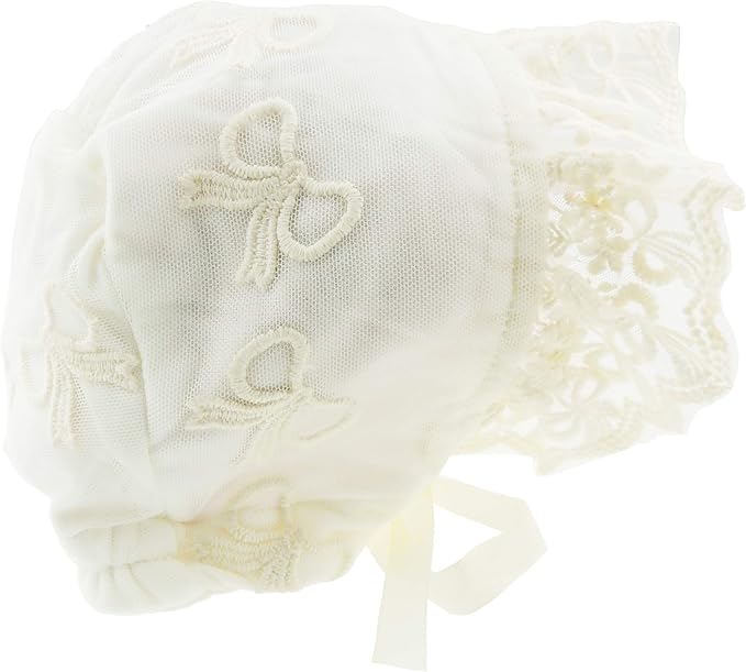 Glamour Girlz - Cappello ricamato con frangia in pizzo e fiocco, con  fiocco, colore: avorio : Amazon.it: Abbigliamento