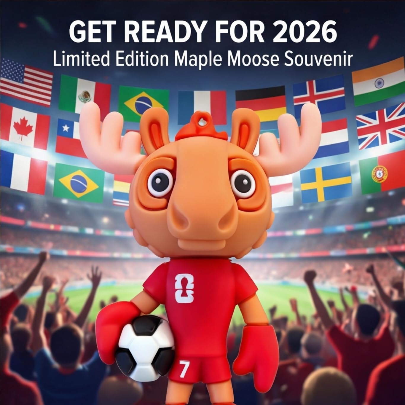 2026 World Cup 3D PVC Cartoon Mascot Keychain – Car Dashboard Decor & Hanging Pendant for Backpack/Keys/Bag, Sports Fan Gift — view 7