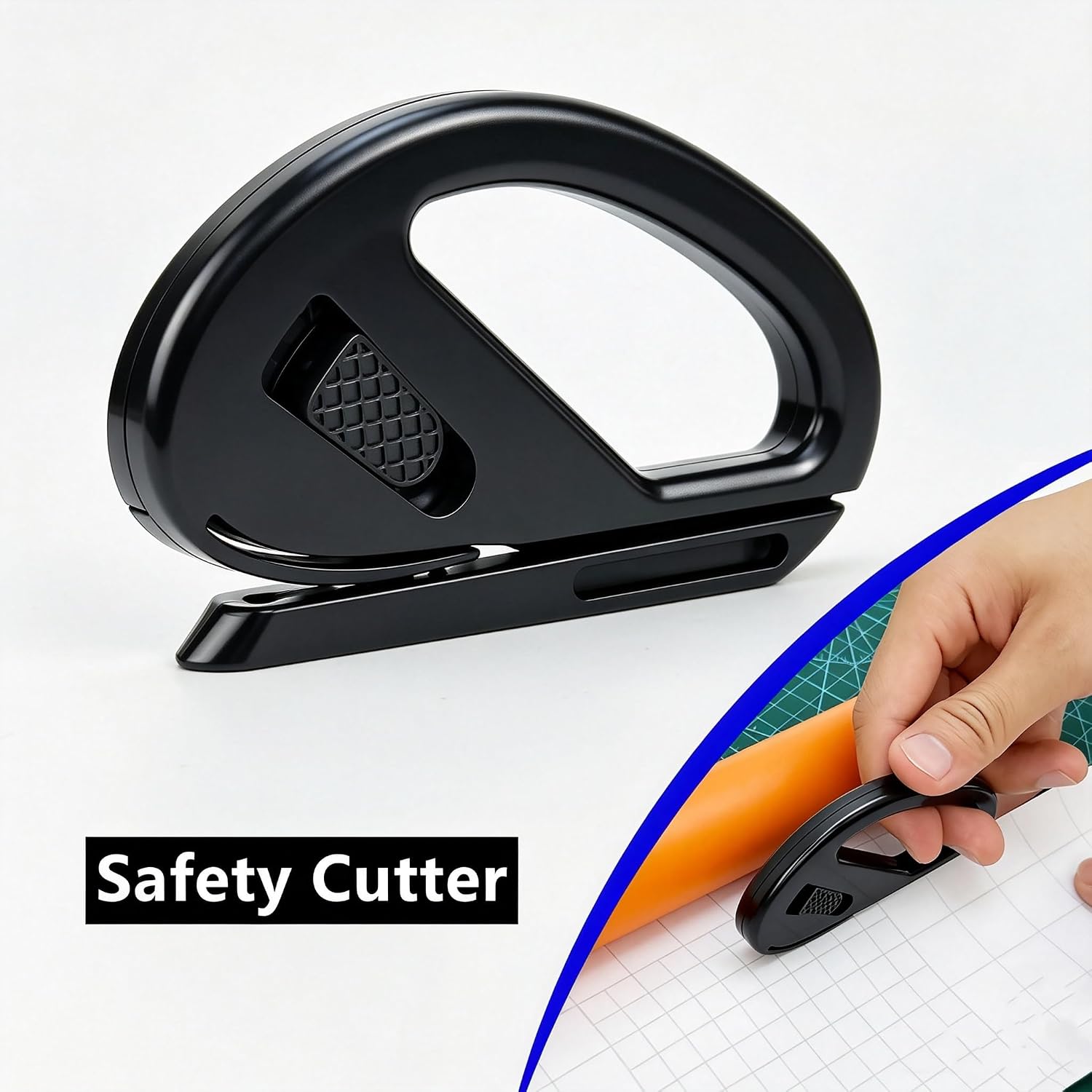 Umaki Automotive Vinyl Wraps Tools Tint Film Kit with 2 Pairs Vinyl Wrap Gloves, 4inch Felt Squeegee, Scraper, Edge Trimmer, Utility Film Knife, Black image 5