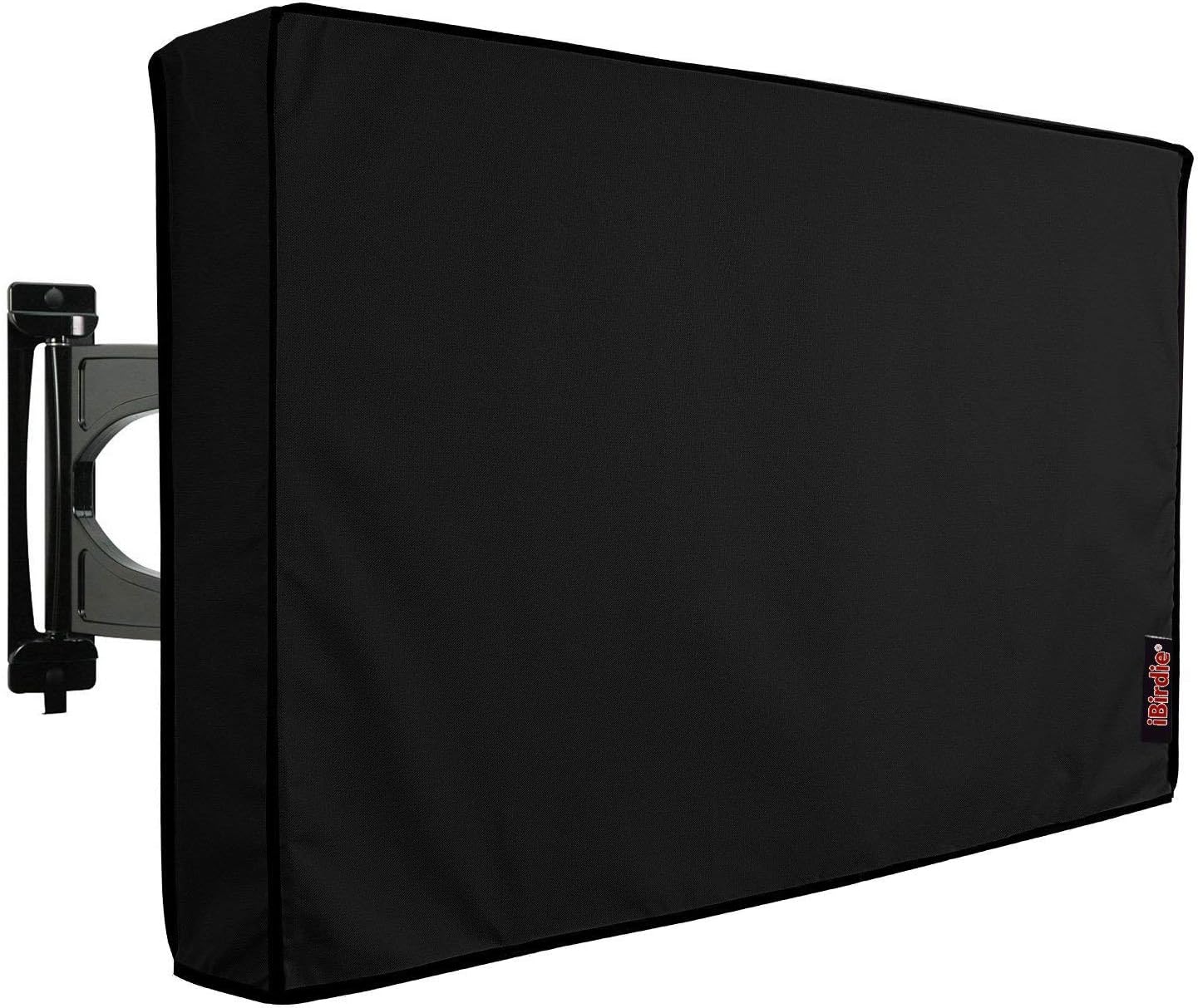 Outdoor TV Cover 52', 55' with Bottom Cover and Scratch Resistant Liner, Weatherproof and Dust-Proof Material Protect Your TV, by iBirdie