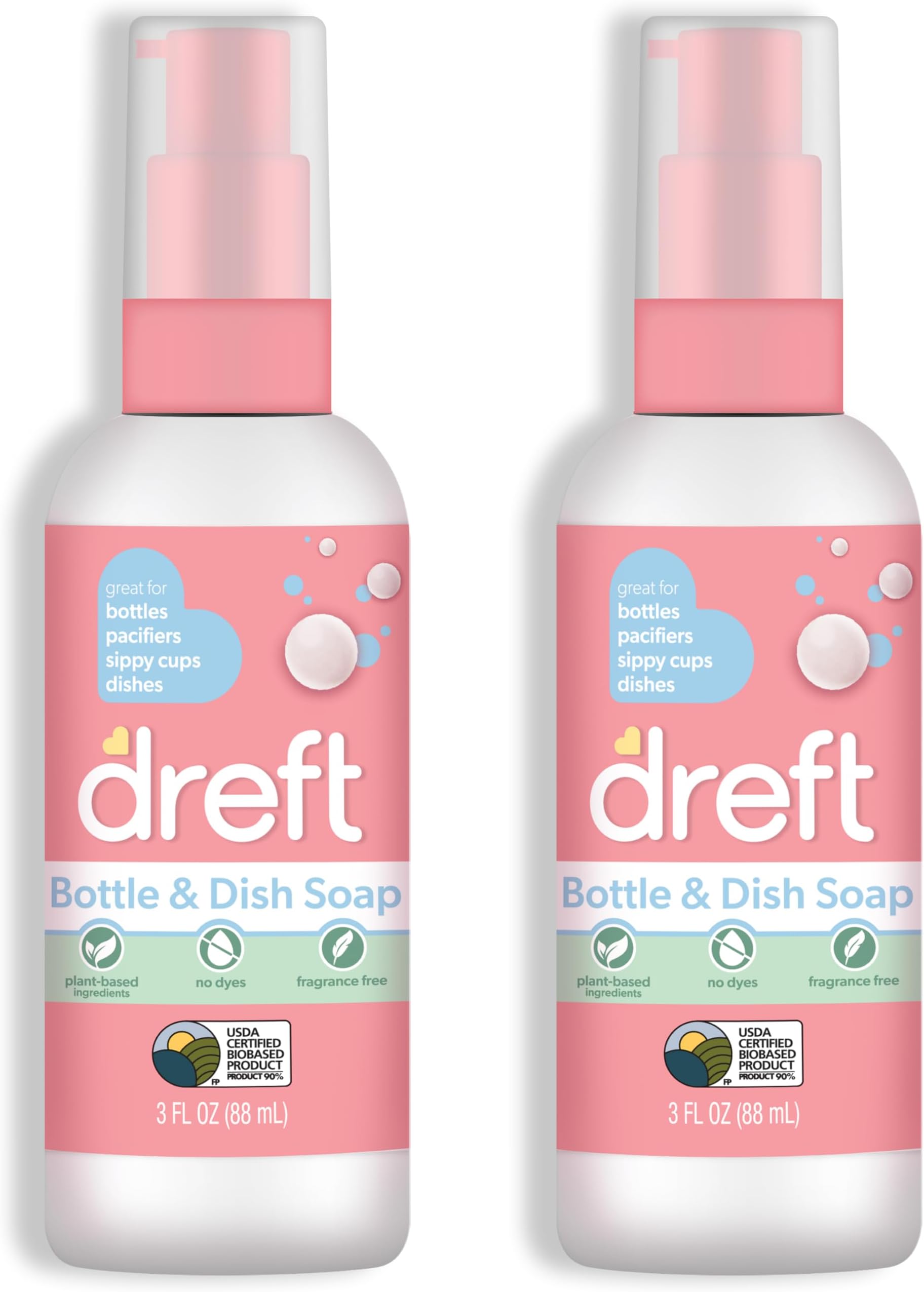 Dreft Bottle and Dish Soap, PlantBased Ingredients and