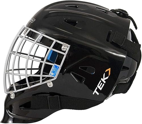 Miniatura 2 de V3.0 Casco de portero de hockey sobre hielo para adultosadultos mayores con máscara de jaula, aprobado por la CSA