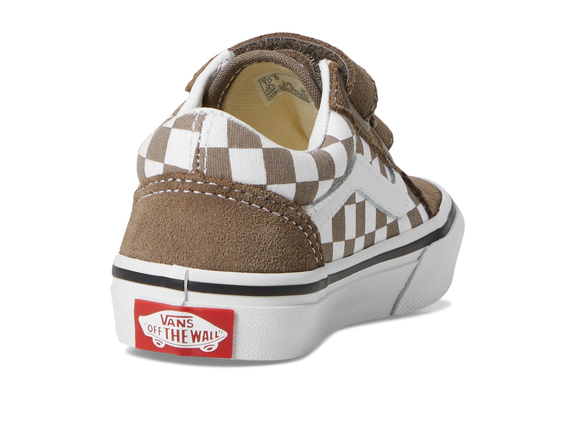 Vans Old Skool V Bambino – Sneakers Basse Marrone con Strappo