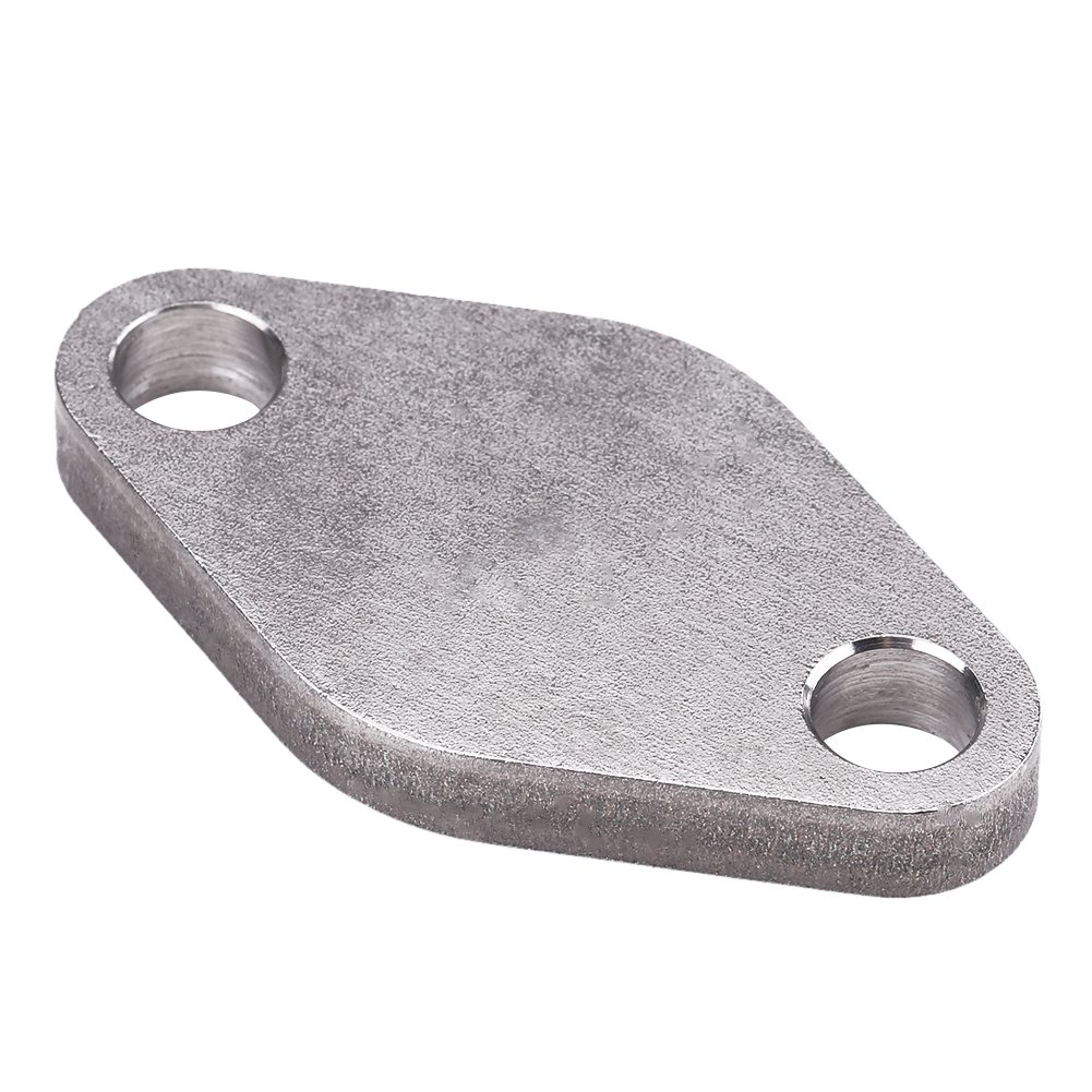 Keenso Piastra di otturazione della valvola di sostituzione del blocco otturatore 8mm con guarnizione e vite SI-A0254 in acciaio inox