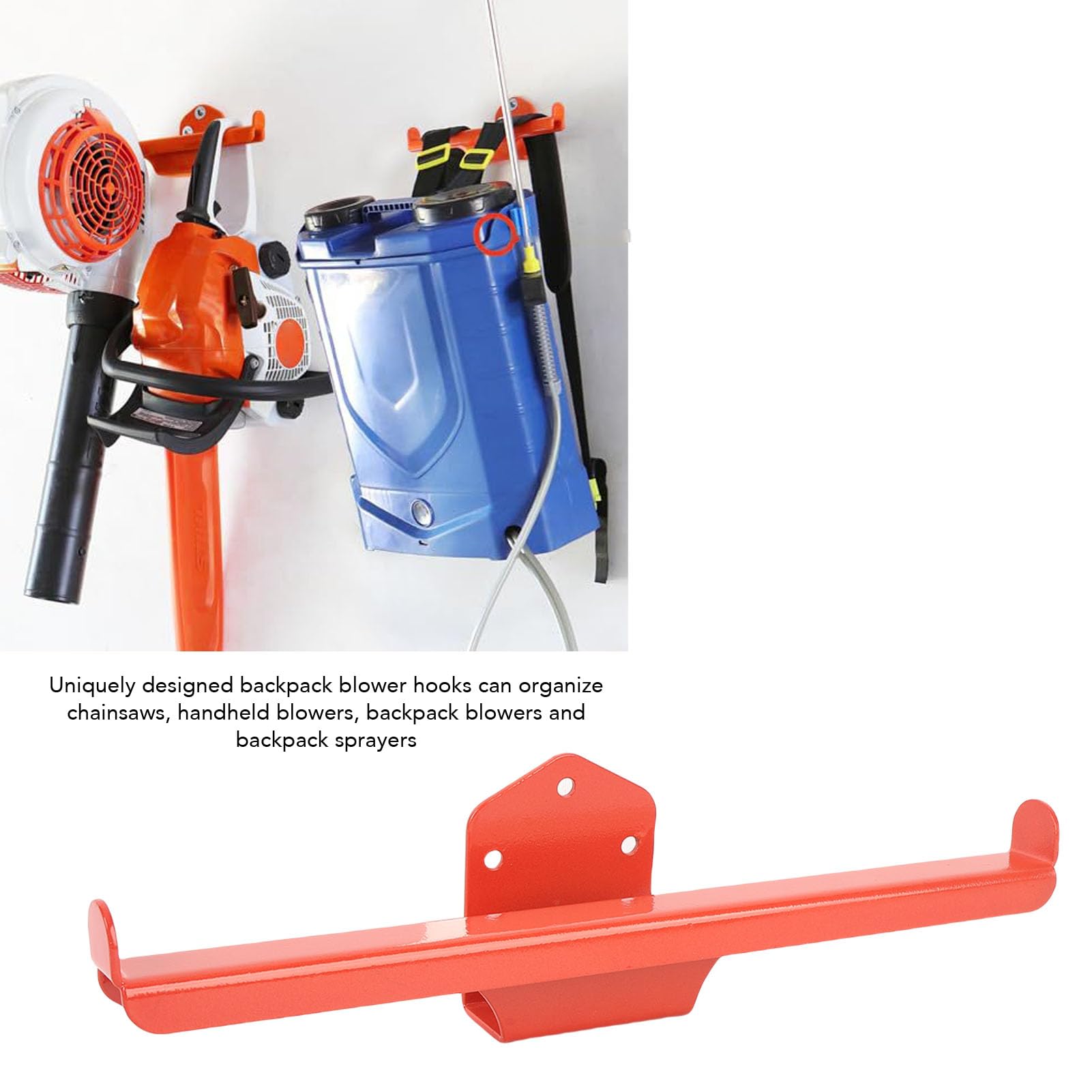 Suporte De Parede Prático Para Soprador De Folhas - 2 Peças Resistente Para Organizar Suas Ferramentas De Jardim