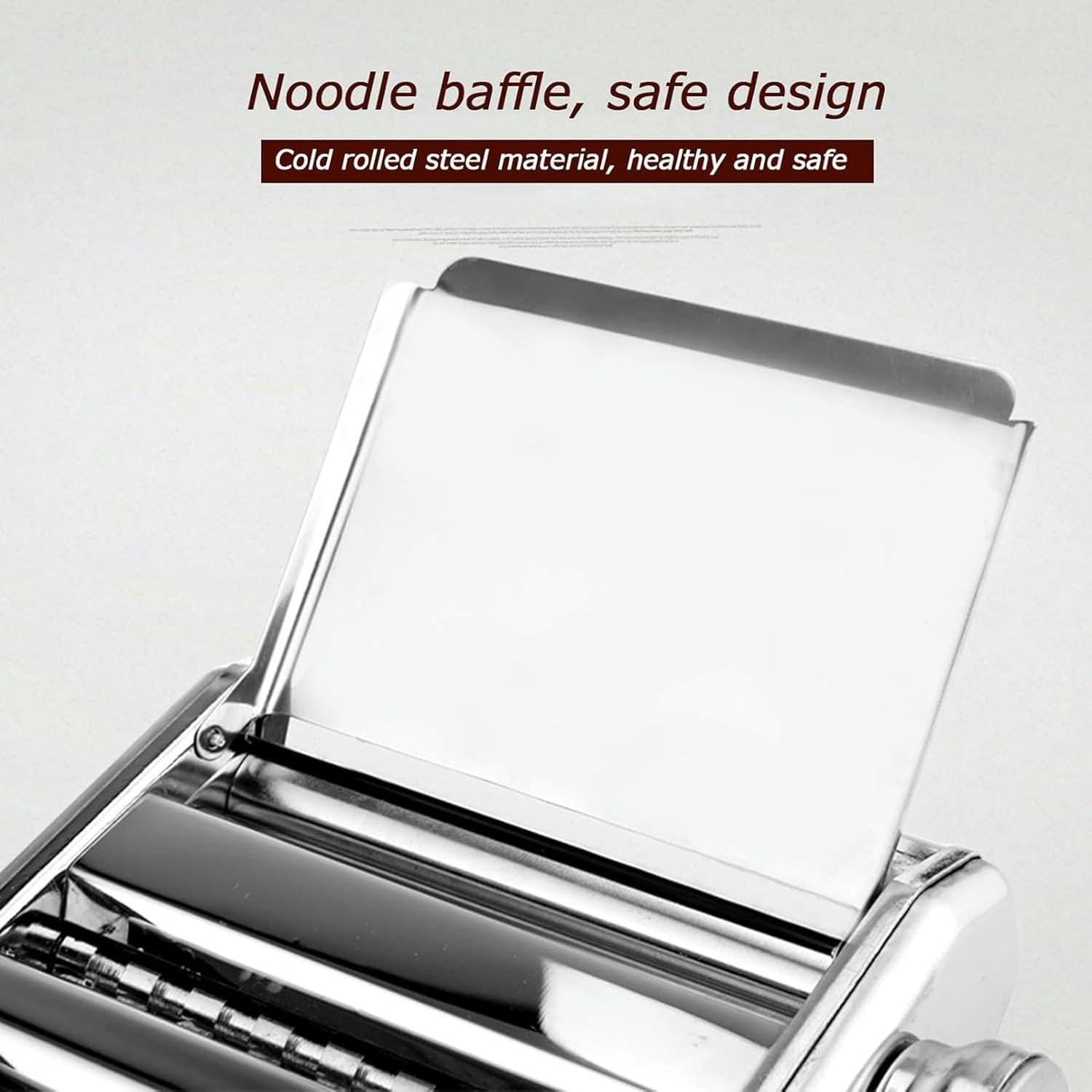 Wzglod Multifunctional Manual Metal Noodle Maker, Adjustable Noodle Machine for Kitchen, 3 Blade Pasta Maker, Suitable for Pasta, Spaghetti, Lasagna