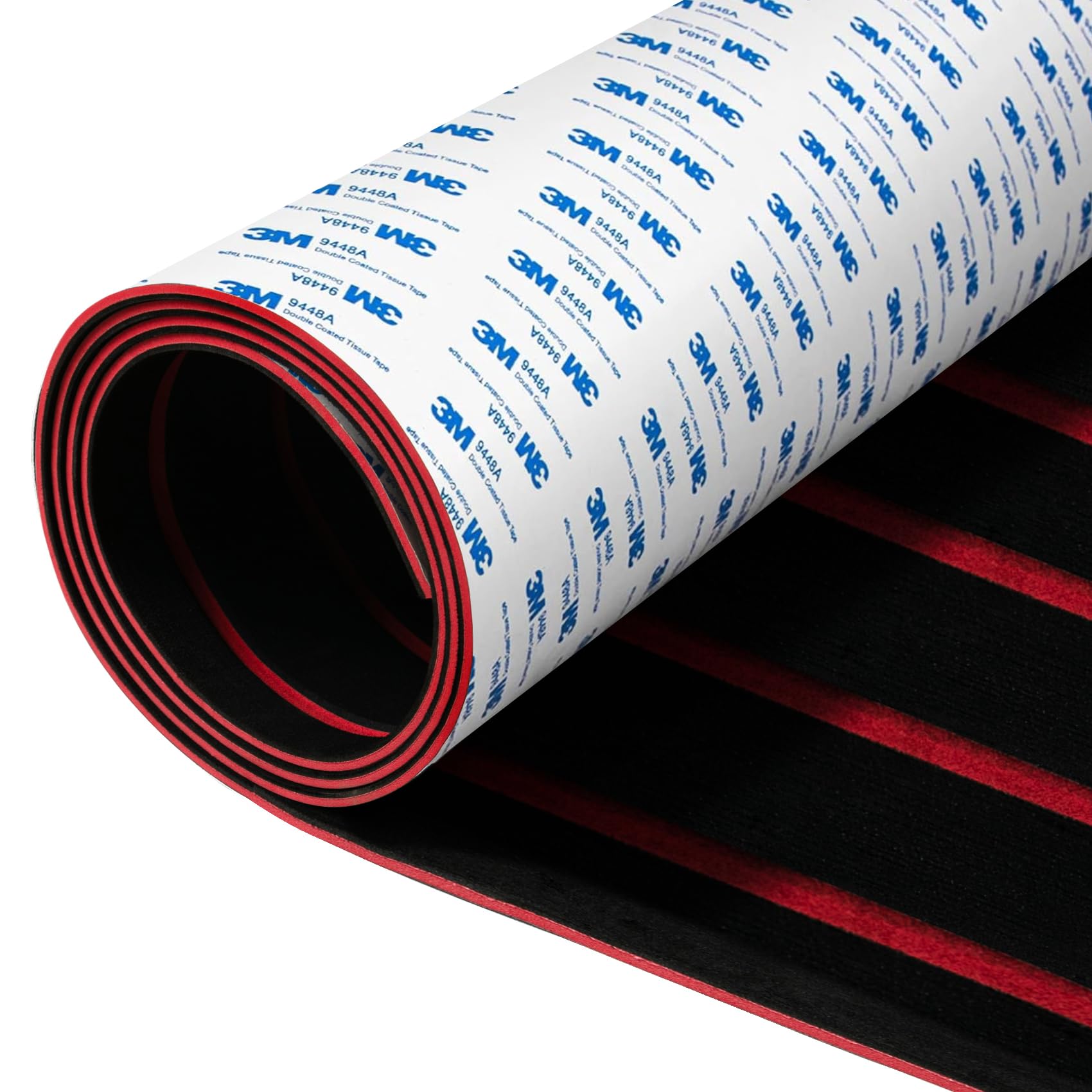 Fullfire EVA Foam Boat Flooring with 3M Self-Adhesive Backing, Marine Decking Faux Teak Deck Sheet for Jon Boats Pontoon Boat Yacht RV Jet Ski Kayak