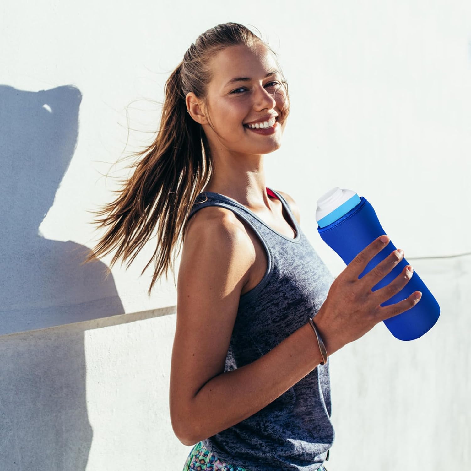 2pcs 22oz Neoprene Insulated Covers for Cirkul Bottles, Blue