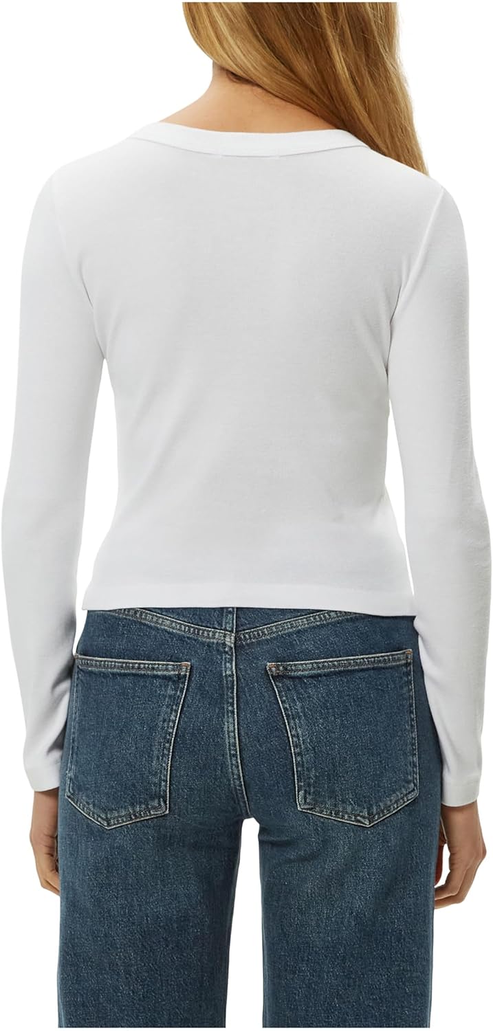 Michael Stars Womens Orion Crop Tee - Image 3