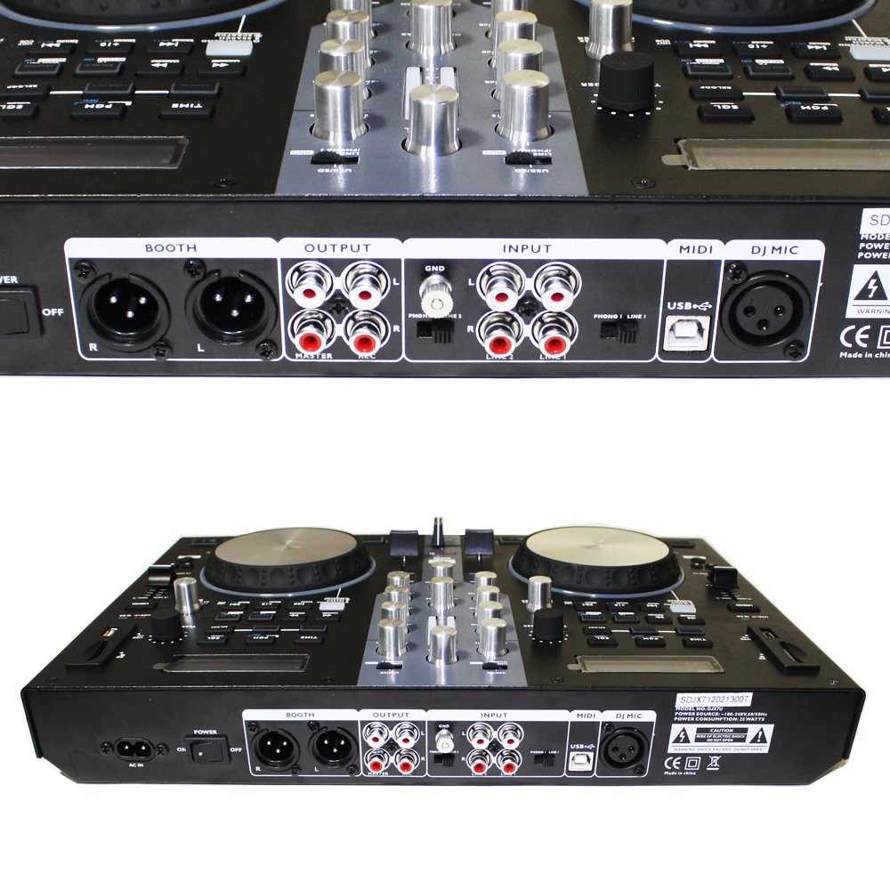 EMB - DJX7U - NEW Professional DUAL USB/SD/MP3 Mixer DJ Scratch
