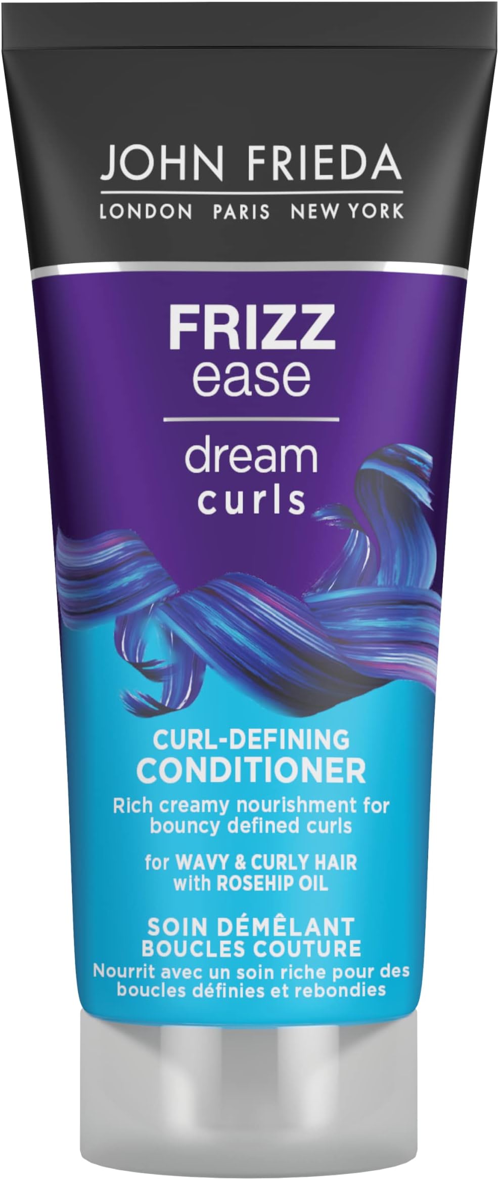 John Frieda Dream Curls Conditioner 75ml, Mini Conditioner for Curly Hair, Travel Conditioner for Curls
