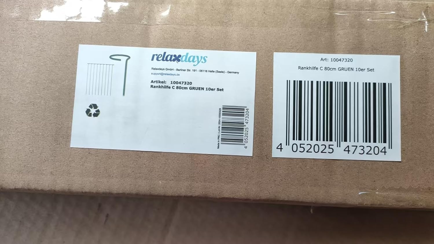 10x Plant Supports, Metal Sticks with Ring, Home & Garden, Flower Climbing Aid, 80cm Long, Dark Green, Steel