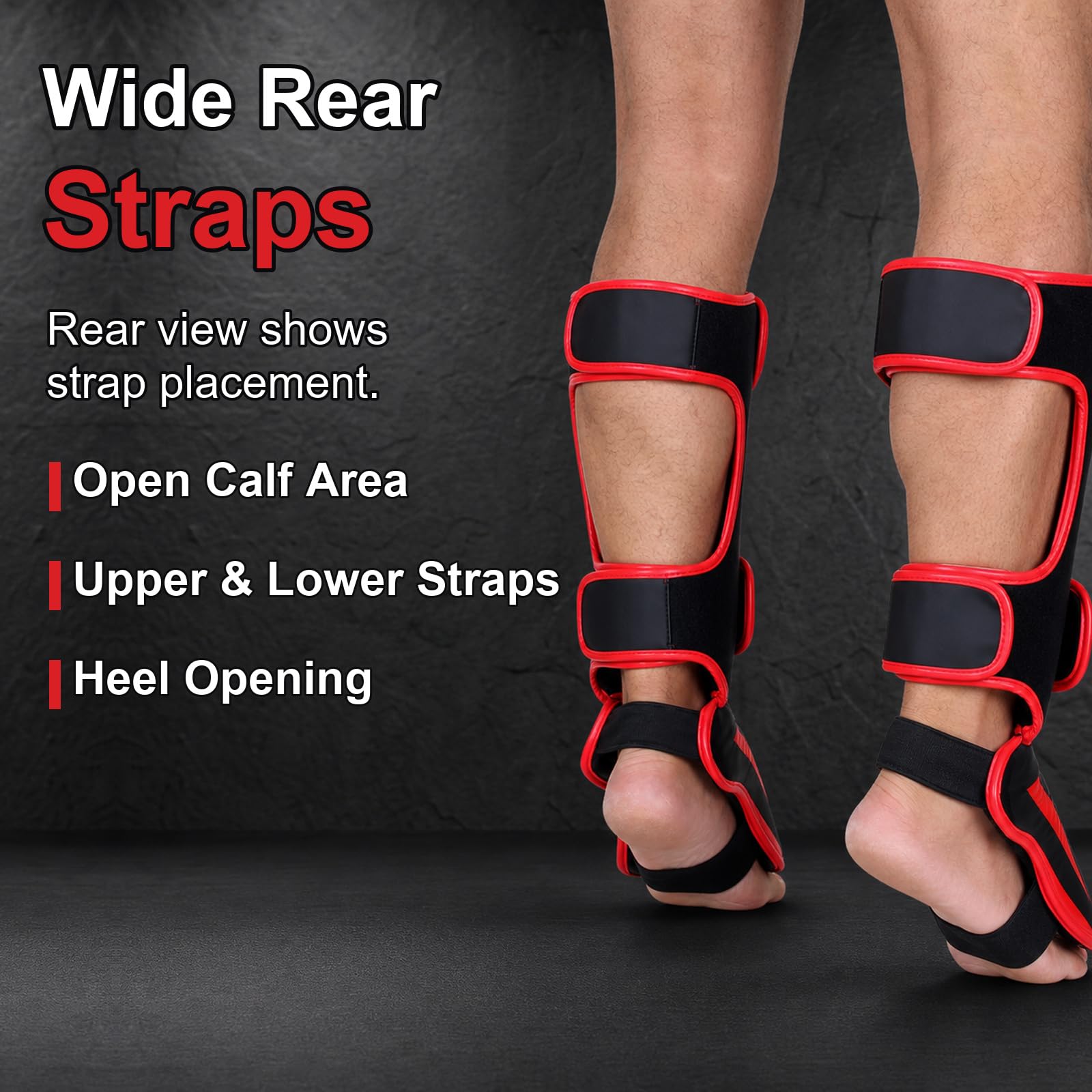 Piedi Protezione Shin Guard,Parastinchi per Arti Marziali,Paratibie Kick Boxing con Protezione del Piede,Regolabili,Comodo,Traspirante,per Boxe,Muay Thai,Sport da Combattimento