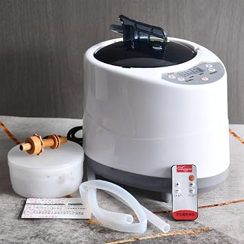Portable Sauna Steamer Machine, Steam Generator for Sauna Box & Steam Room, 3L Electric Sauna Heater, Portable Steam Sauna Kit with Remote-Essential Home Spa Sauna Accessories