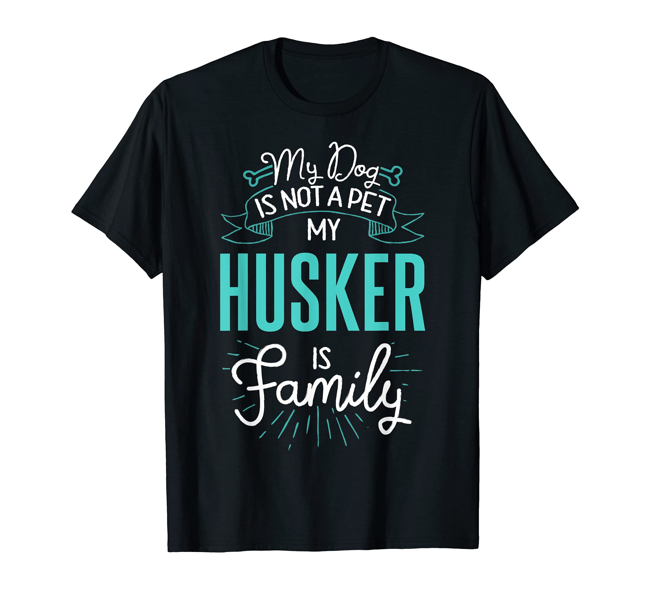 Cute Husker Design Family Dog Giftn T-Shirt
