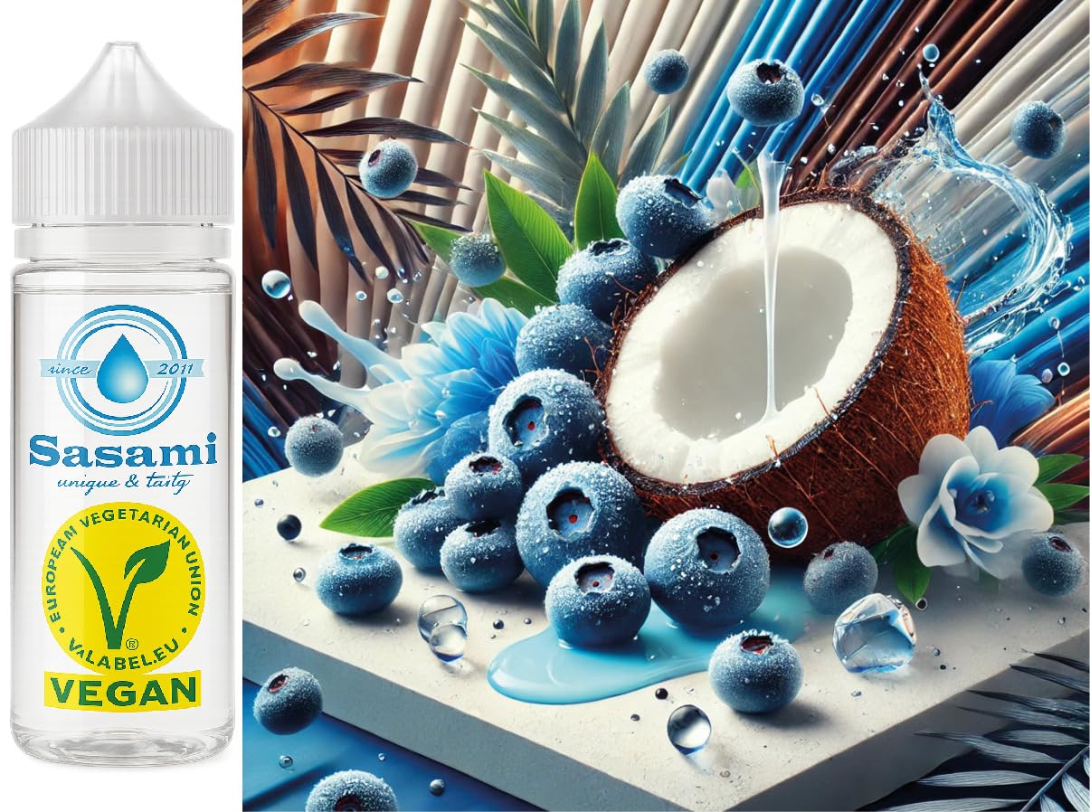 Coconut Blueberry - Coconut Blueberry Aroma Concentrate - Vegan - Sasami -  10 ml : Amazon.de: Grocery