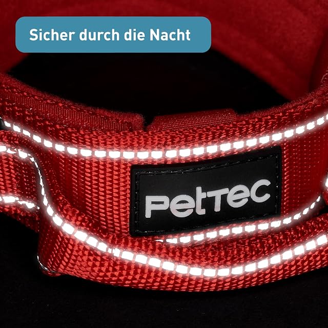 Foto 5 de 8 de PetTec Collar de neopreno y nailon, con asa, para perros pequeños y grandes, acolchado suave (S-XL)