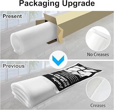 AECHY Extra Large Silicone Mat 35.3x23.5x0.08, Multipurpose Silicone Mat Thick Heat Resistant Mat Shipped Rolled Up Kitchen Counter Mat Nonslip Silicone Mats for Kitchen Counter Translucent