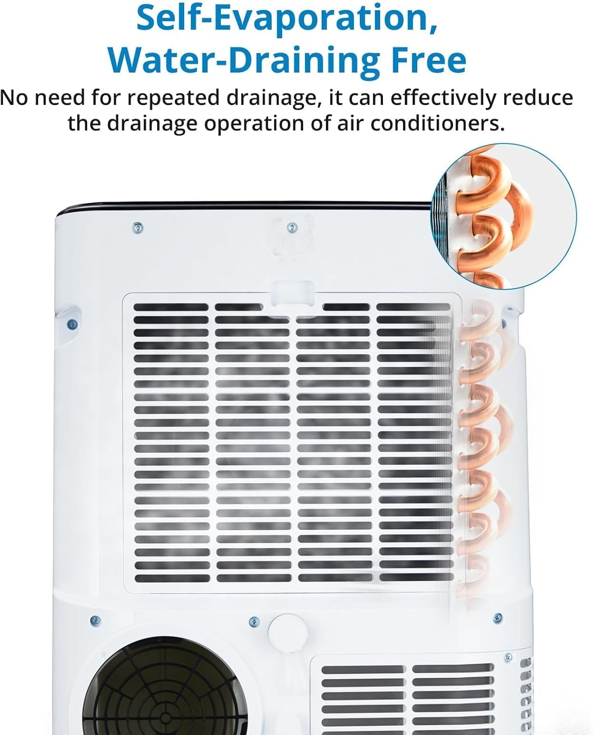 14000 BTU Portable Air Conditioner with Remote Control, 3-in-1 Free Standing Cooling AC Unit with Fan & Dehumidifier for 750 Sq Ft Rooms,Smart/Sleep Mode,3 Speed,Auto Swing,24H Timer