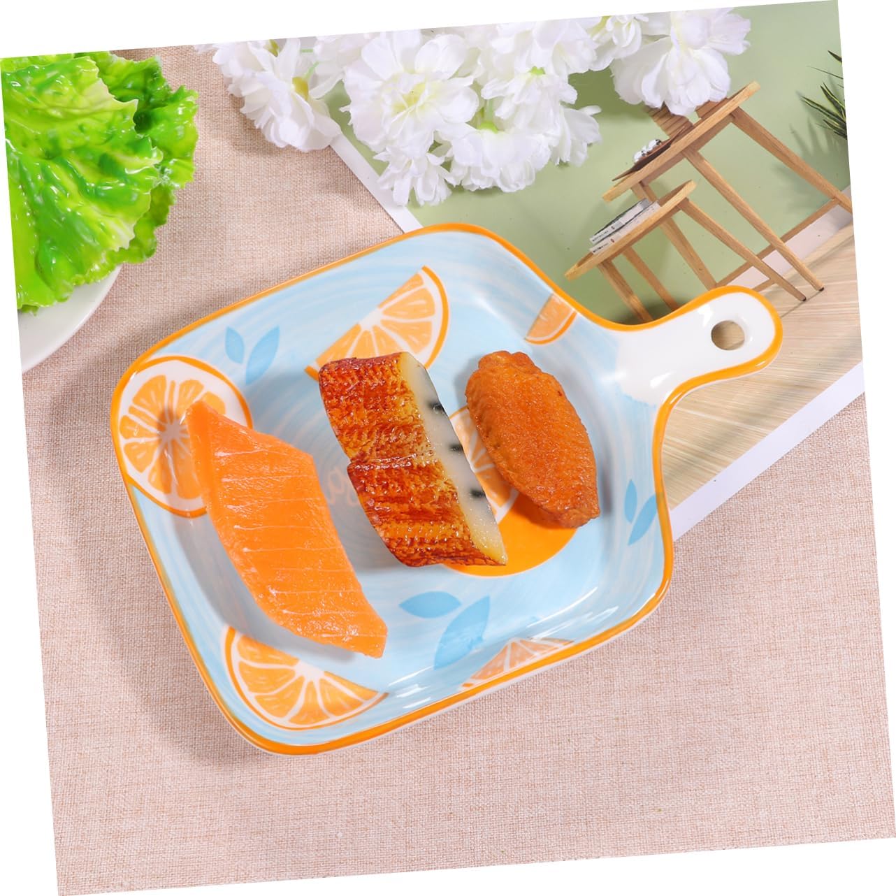 LABRIMP Nonstick Ceramic Grill Square Baking Ovenware Single Handle Easy to Clean
