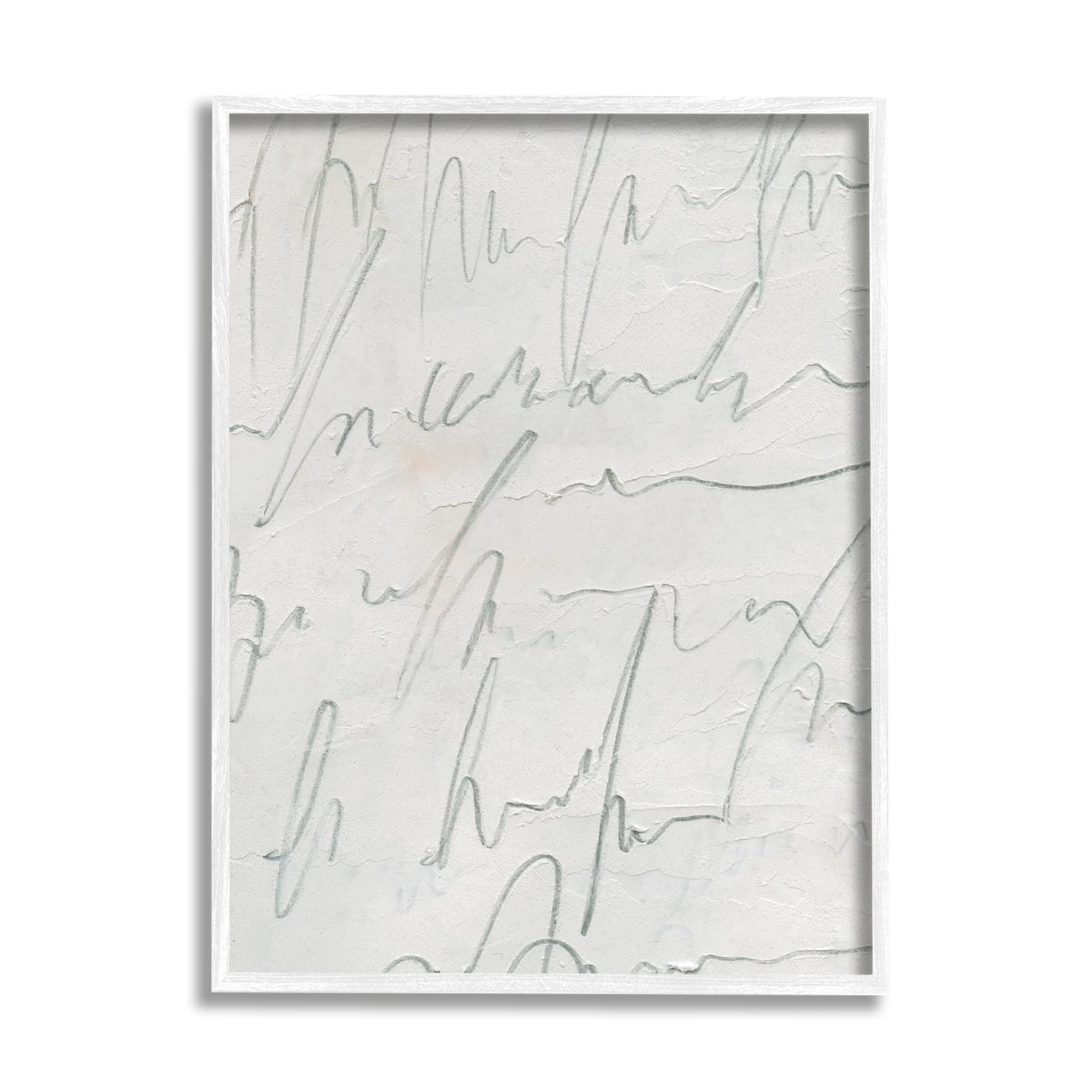 Stupell Industries Contemporary Cursive Script Abstract Scribble Words Framed Wall Art, Design by Emma Caroline