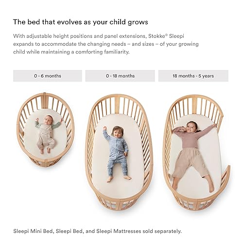 Miniatura 4 de Stokke Sleepi Canopy V3, blanco – Crea un ambiente acogedor y tranquilo para el bebé – Fácil de montar – Tela ligera – Compatible con Sleepi Mini &
