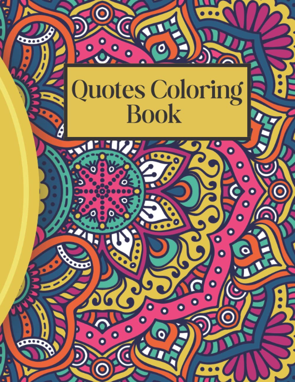 Livre de coloriage adulte citations inspirantes cahier de dessin zen