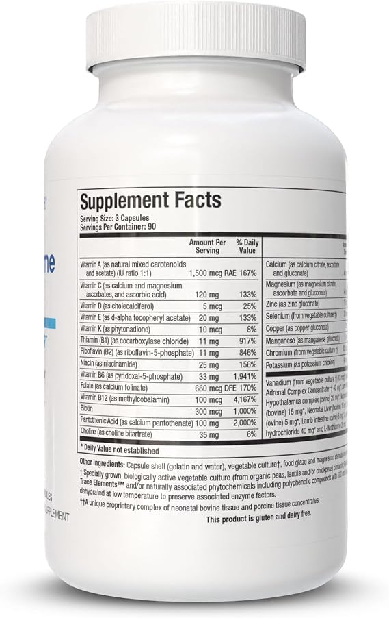 BIOTICS RESEARCH Bio Glycozyme Forte Multivitamin Glycolytic Support 270c