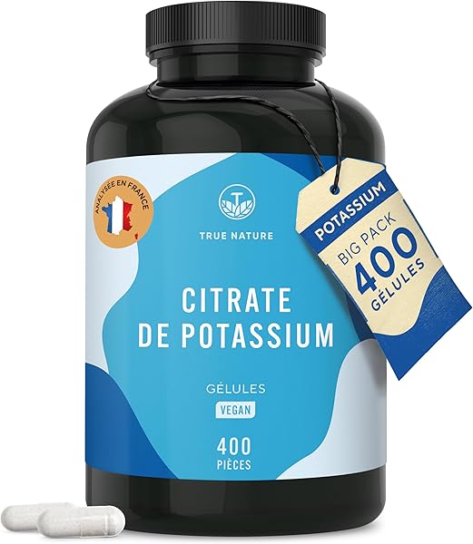 TRUE NATURE Potassium Citrate 2222 mg 400 Capsules