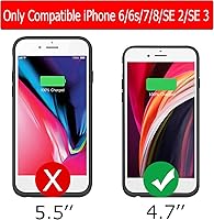 Vista 2 de Funda de batería para iPhone 8/7/6s/6/SE 2020 (2ª generación), 6500 mAh, cargador portátil, batería recargable, funda de carga compatible con iPhone