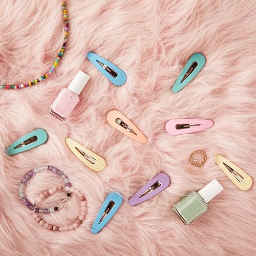 Miniatura 2 de Glamlily Pinzas grandes para el cabello para mujeres y niñas, 6 colores pastel (2.4 pulgadas, paquete de 12)